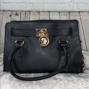 Michael Kors Hamilton North/South Black EUC